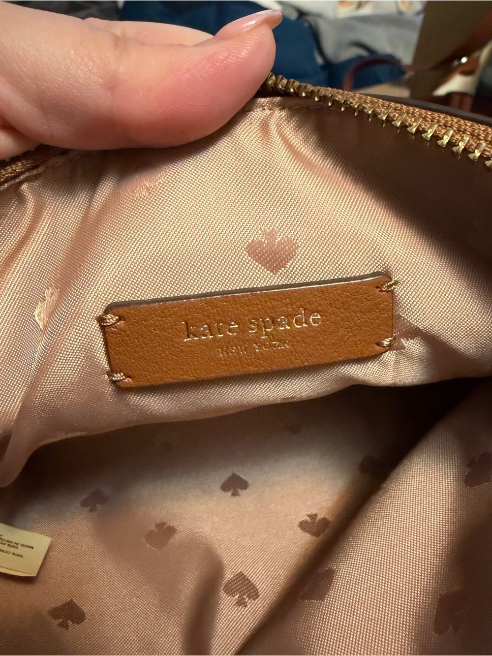 Kate Spade Jackson Triple Gusset Crossbody in Pebbled Brown - Picture 5 of 7